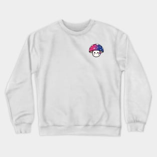 Bisexual Pride Mushroom Crewneck Sweatshirt